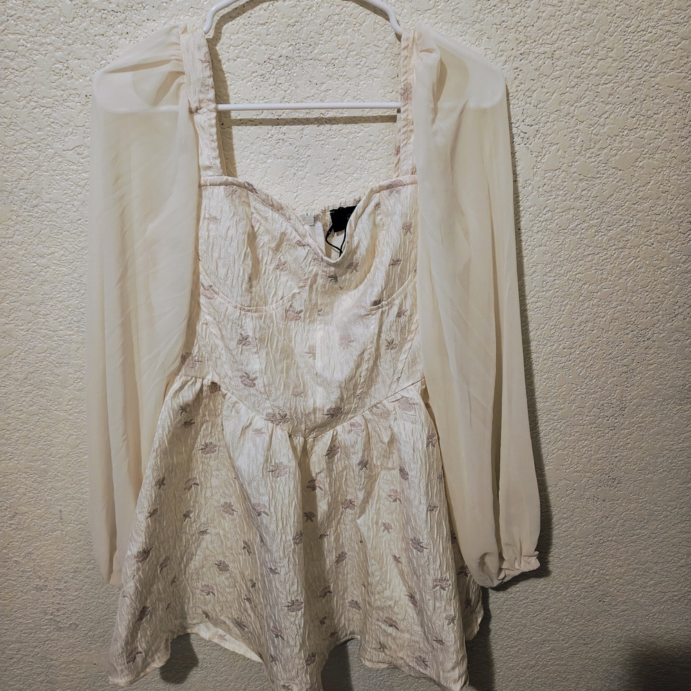 Cider Dress Blouse with Flowing Sleeves